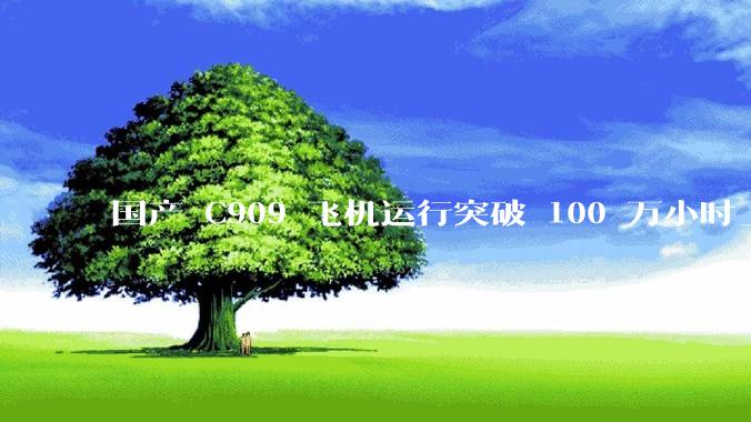 国产 C909 飞机运行突破 100 万小时_民航_涡扇_自行研制